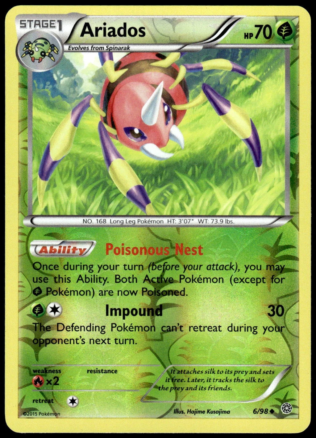 Ariados 6/98  Reverse Holo