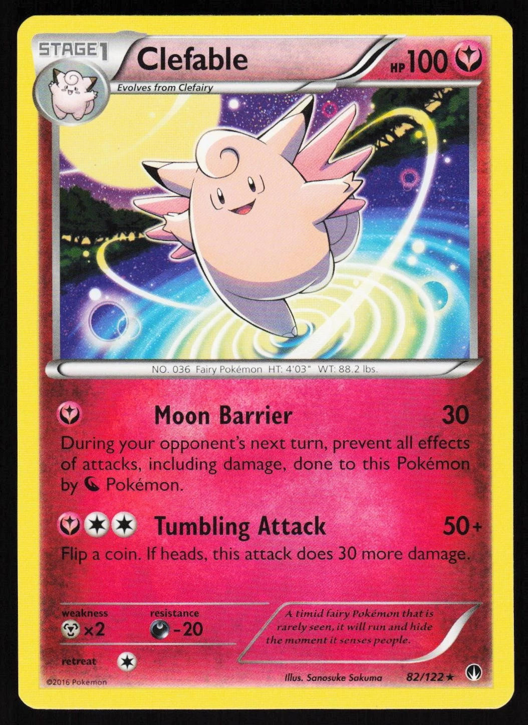 Clefable 82/122 XY
