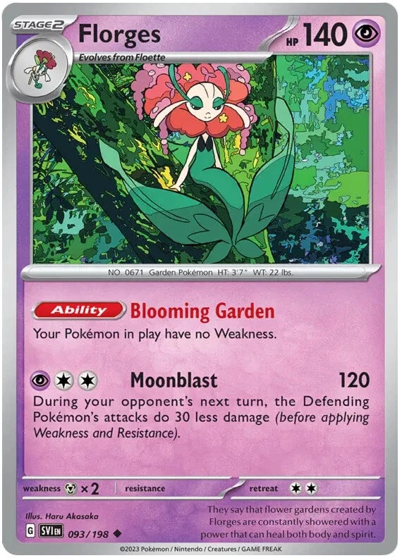 FLORGES 093/198 COMMON - Scarlet & Violet