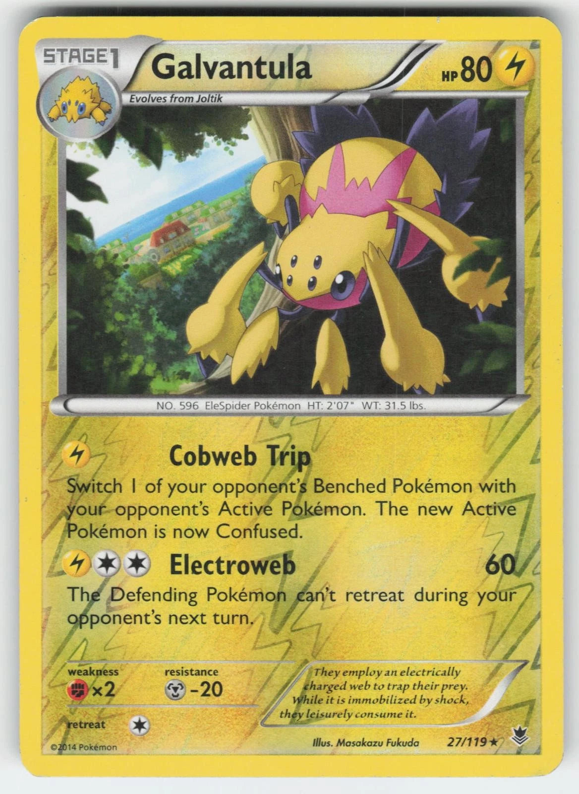 Galvantula Reverse Holo 27/119