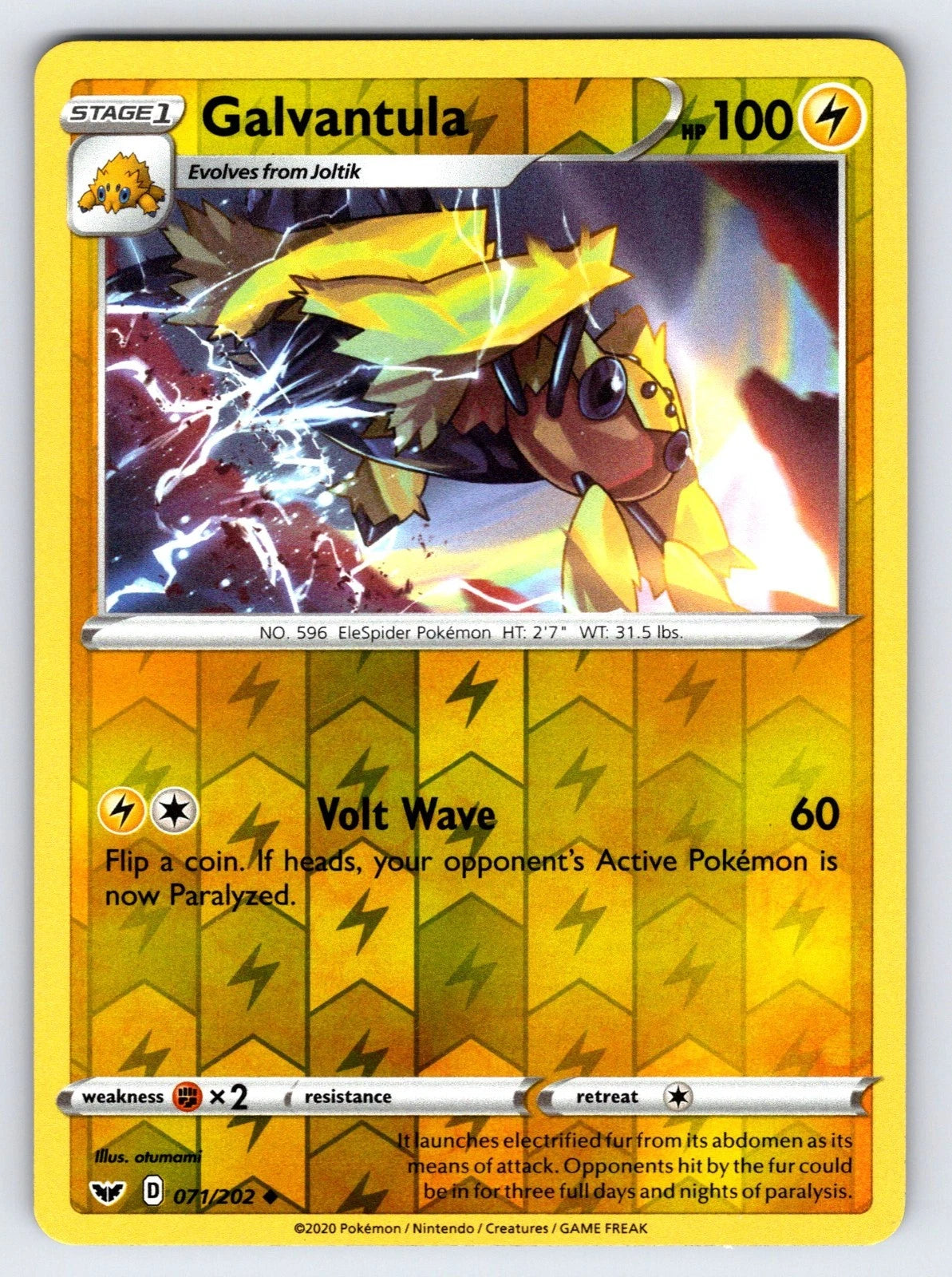 Galvantula 071/202 Reverse Holo
