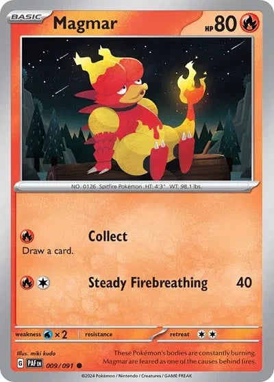 Magmar - 009/091 - Common - Paldean Fates