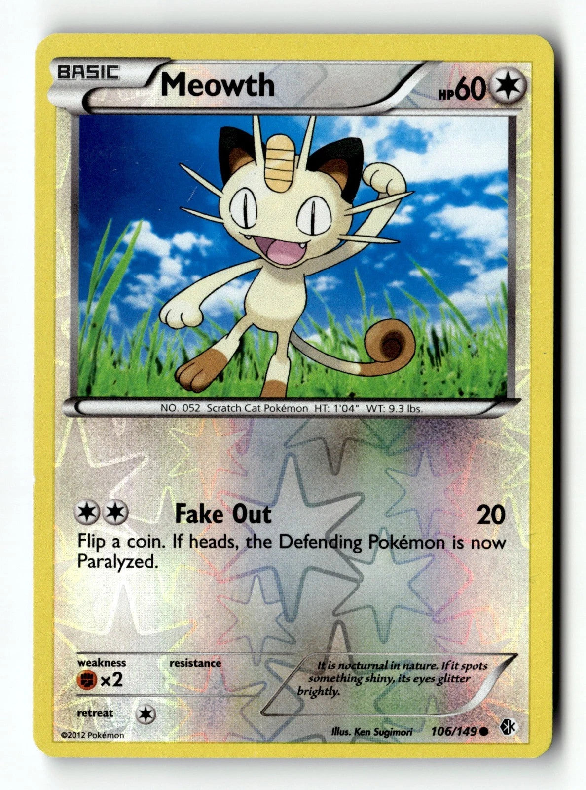 Meowth Reverse Holo 106/149