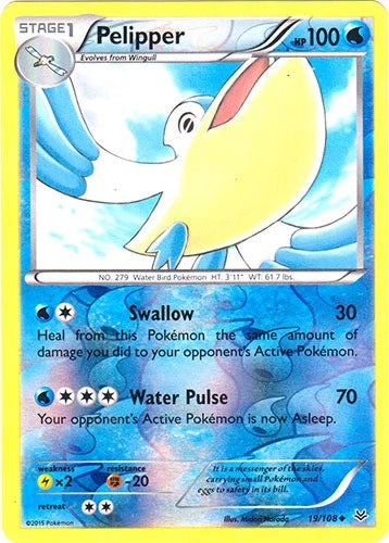 Pelipper 19/108  Reverse Holo