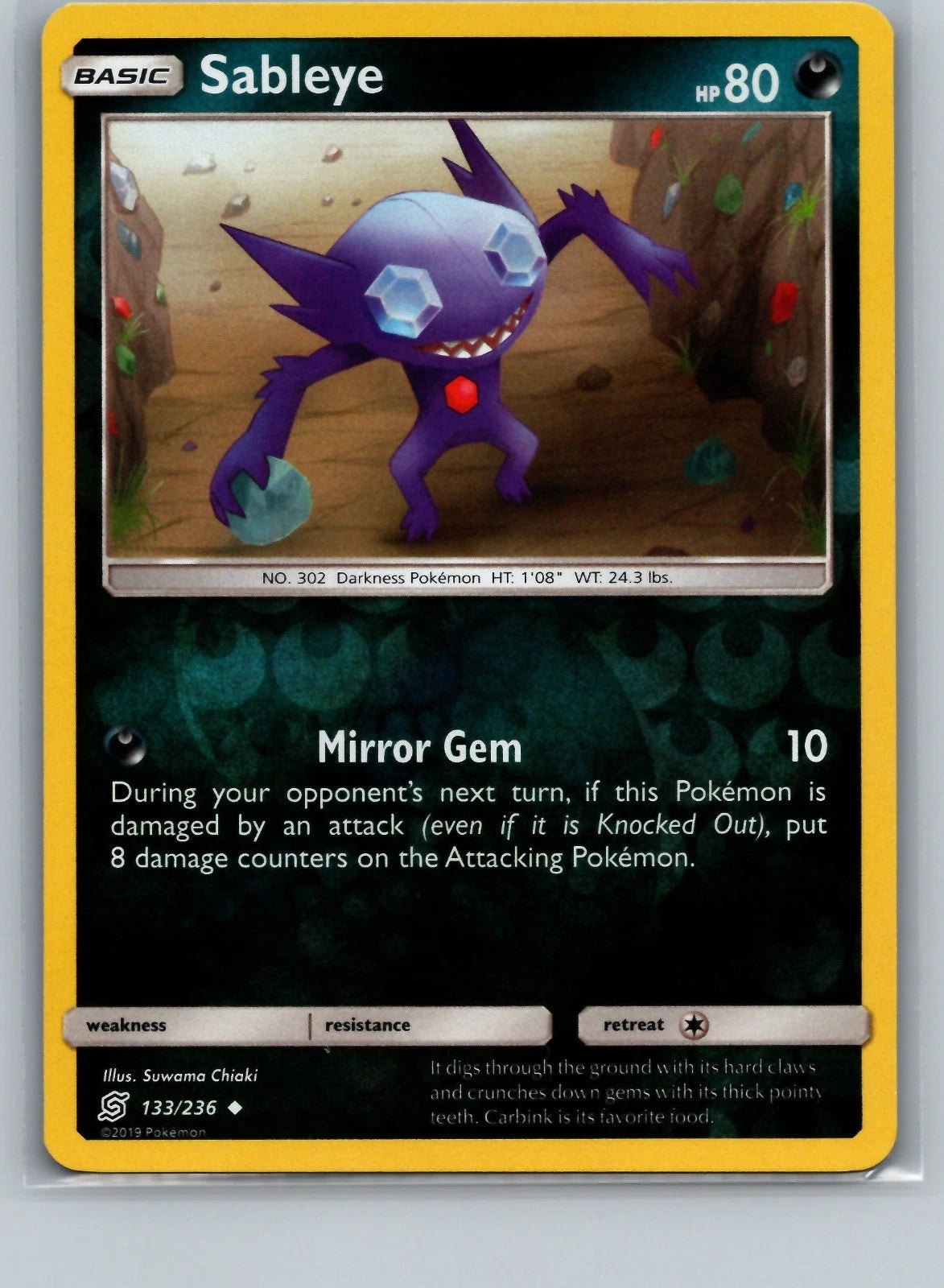Sableye 133/236 Reverse Holo