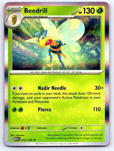 Beedrill 015/165 Holo Near Mint