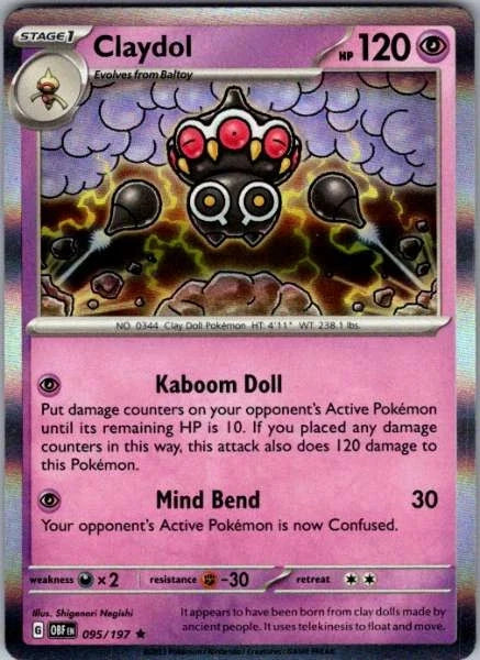 Claydol 095/197 Rare NM