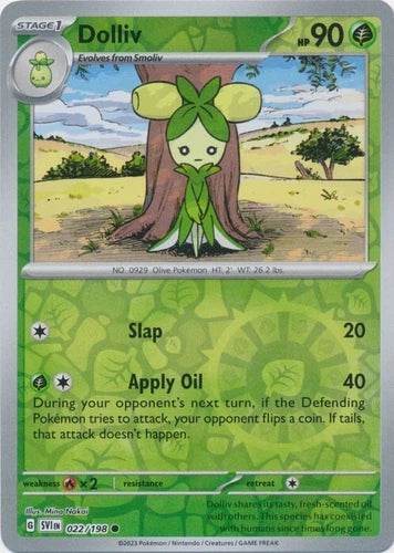 Dolliv 022/198 Scarlet & Violet Base Reverse Holo