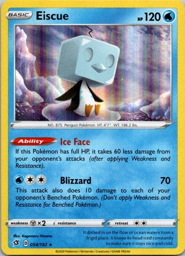 Eiscue 054/192 NM Holo RARE Rebel Clash