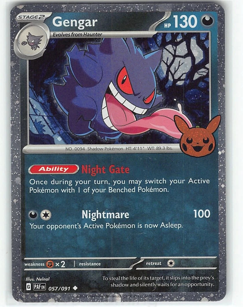 Gengar (Cosmos Holo) 057/091 Holo Trick or Trade