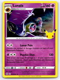 Lunala 015/025 Holo Rare Celebrations Pokemon Holo