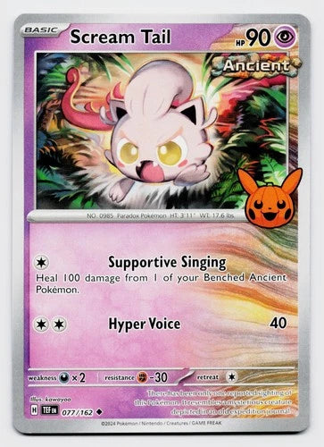 Scream Tail 077/162 Pokemon  SV: Trick or Trade 2024 NM