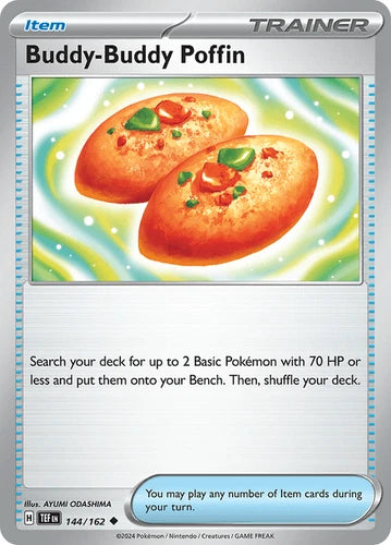 Pokémon Buddy-Buddy Poffin 144/162 Uncommon Temporal Forces NM