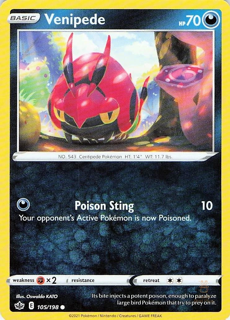 Venipede 105/198 Chilling Reign