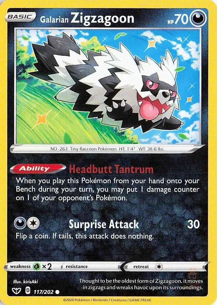 Galarian Zigzagoon 117/202